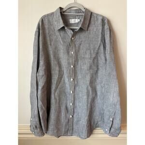 Onia Men's 100% Linen Striped L/S Button Up Shirt XXL